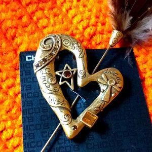Heart ScarfHat  Pin Be Unique Wish Dream Love ❤️